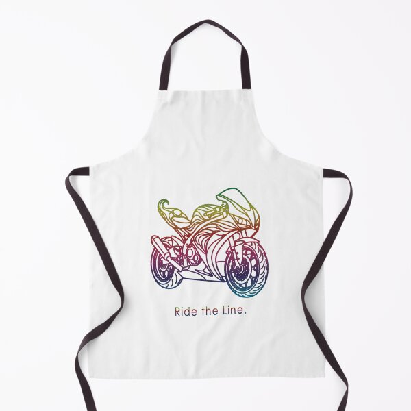 Item preview, Ride the Line – Colorful Motorcycle Line Art designed and sold by Herzbaumatelier.