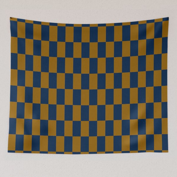 Item preview, Oxford blue & mid century modern brown rectangles  designed and sold by Mint + Midnight.
