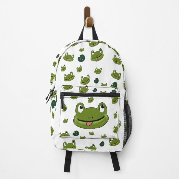 Item preview, Cute Frog Pattern — Kawaii Frog and Lily Pad Illustration designed and sold by Maarieemmmm.