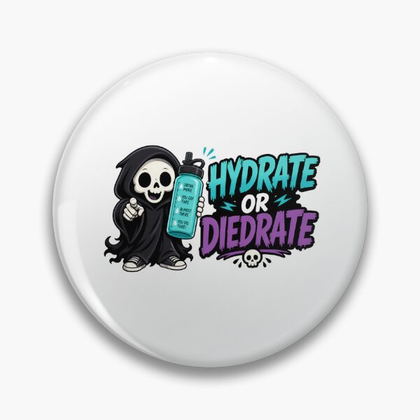 Item preview, Hydrate Or Diedrate Funny Grim Reaper Skeleton designed and sold by Fenay Designs.