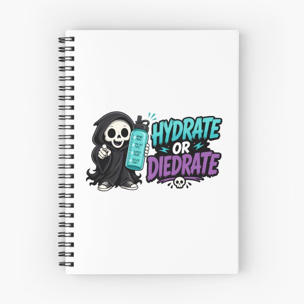 Item preview, Hydrate Or Diedrate Funny Grim Reaper Skeleton designed and sold by Fenay Designs.