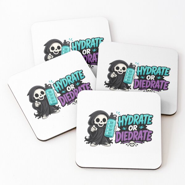 Item preview, Hydrate Or Diedrate Funny Grim Reaper Skeleton designed and sold by Fenay Designs.