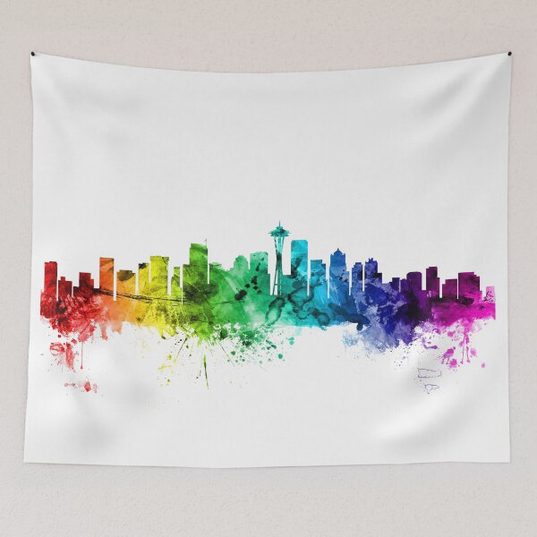 Item preview, Seattle Washington Skyline designed and sold by ArtPrints.