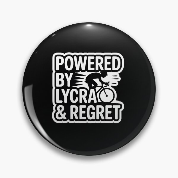 Item preview, Powered By Lycra And Regret Funny Cycling Sticker Road Bike Humor designed and sold by FestivityFinds.