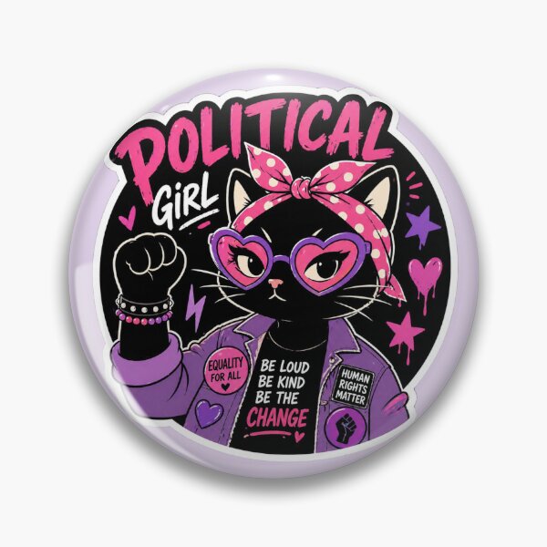 Item preview, Political Gril Cat  designed and sold by PamLeeDesign.