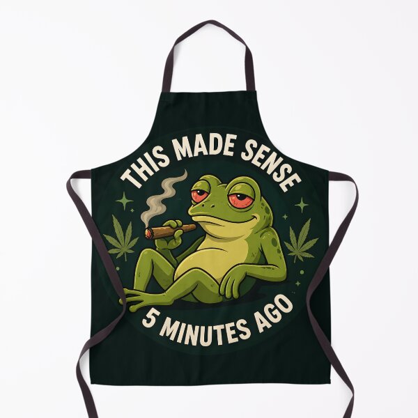 Item preview, This Made Sense 5 Minutes Ago Frog Sticker | Funny Stoner 420 Meme designed and sold by WAUZ.