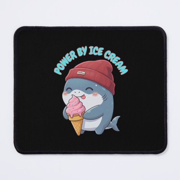 Item preview, Powered By Ice Cream Shark  designed and sold by Nature's Chibis.