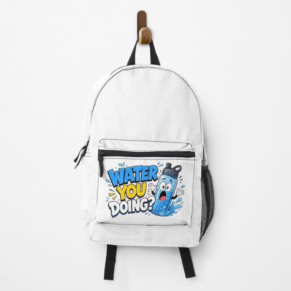 Item preview, Water You Doing Funny Hydration Pun Cartoon designed and sold by Fenay Designs.