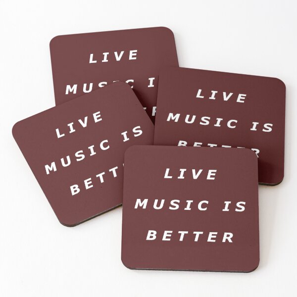 Item preview, Live Music Is Better Tee - White Text designed and sold by RedHillDigital.