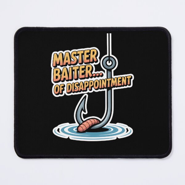 Item preview, Master Baiter Of Disappointment Funny Fishing Sticker Humor Gift designed and sold by FestivityFinds.