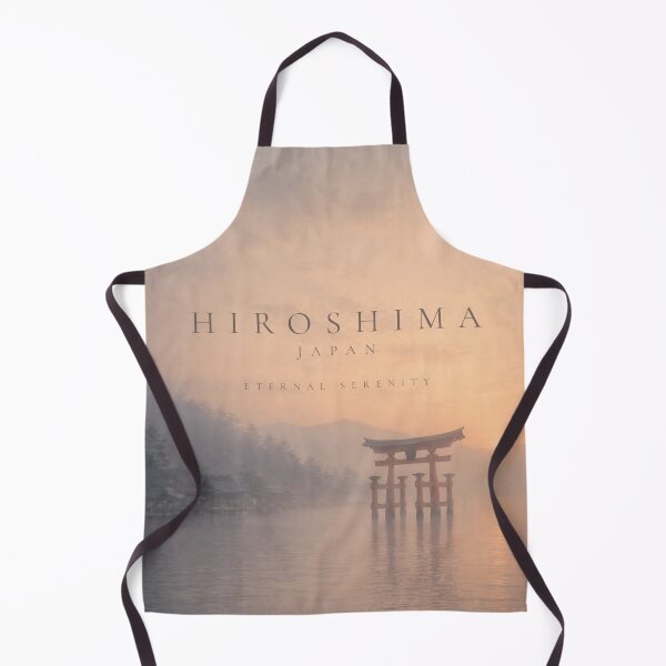 Item preview, Hiroshima Floating Torii Gate Misty Sunset Japan Print designed and sold by SILENT JAPAN.