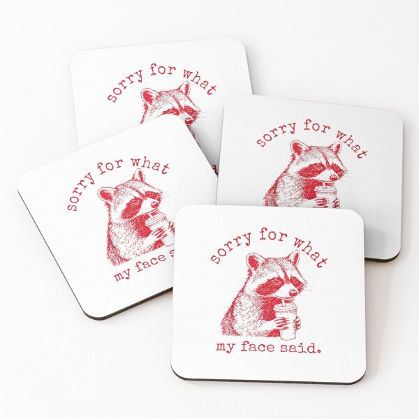 Item preview, Sorry for What My face Said Racoon Coffee designed and sold by FerminVigo.