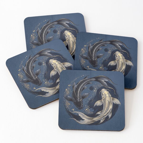 Item preview, Koi & Flowing Water Harmony designed and sold by Japan-shop123.