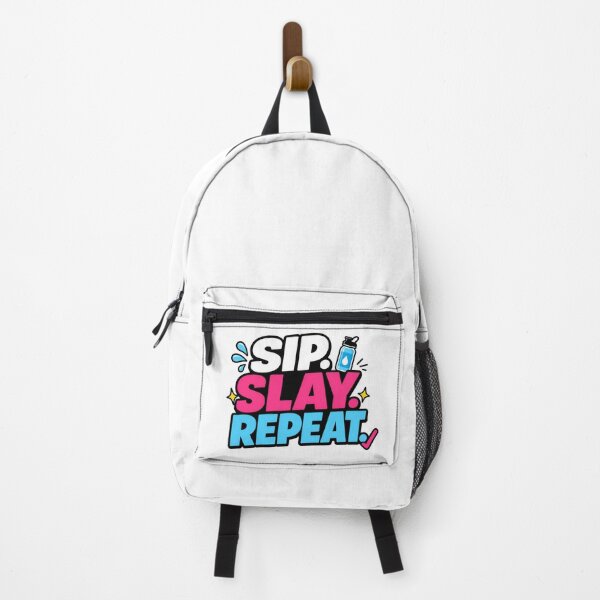Item preview, Sip Slay Repeat Motivational Hydration Typography designed and sold by Fenay Designs.