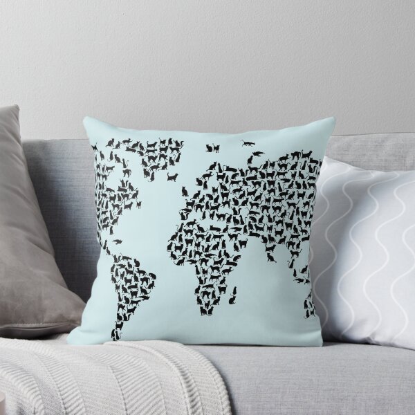 Item preview, Cats Map of the World Map designed and sold by ArtPrints.