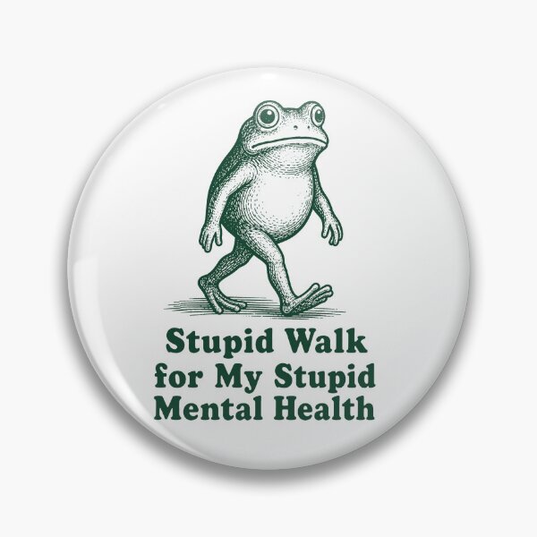 Item preview, Stupid Walk Frog Meme, Funny Mental Health Humor designed and sold by will freed18.