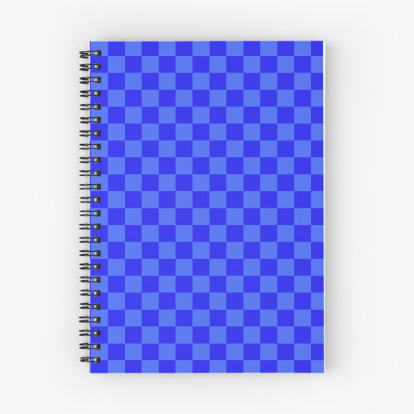 Item preview, Blue bonnet & ultramarine blue checkered designed and sold by Mint + Midnight.