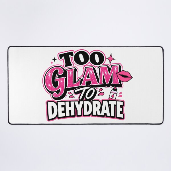 Item preview, Too Glam To Dehydrate Sassy Pink Glitter Lips designed and sold by Fenay Designs.