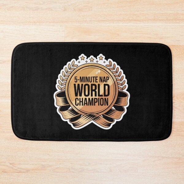 Item preview, Funny 5-Minute Nap World Champion Award Medal Sticker designed and sold by FestivityFinds.