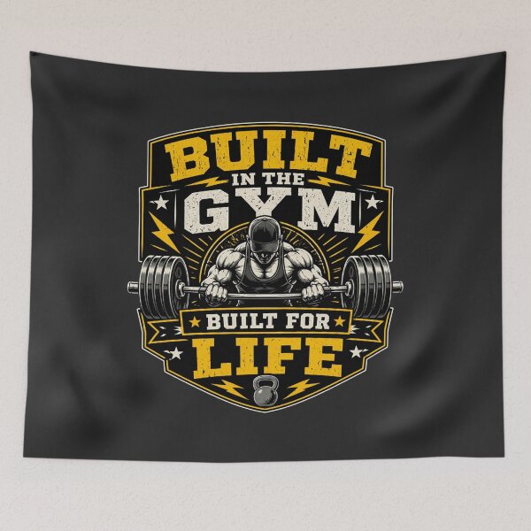 Item preview, Built In The Gym Built For Life Workout Shirt designed and sold by Drip5.