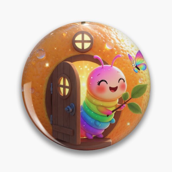 Item preview, Happy Rainbow Bug in Cozy Orange Home designed and sold by BlueMile.