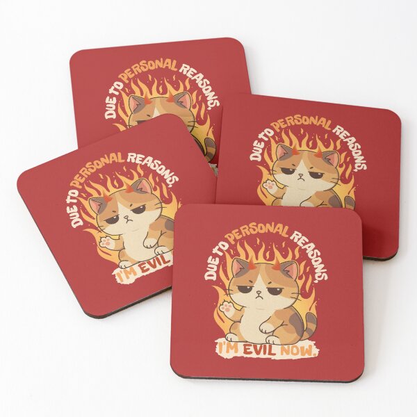 Item preview, Due to Personal Reasons I'm Evil Now - Funny Cat designed and sold by Lorena Tiana.