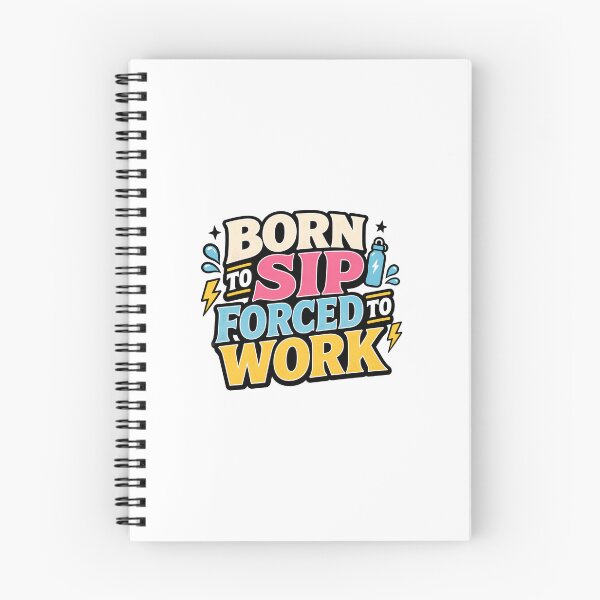 Item preview, Born To Sip Forced To Work Funny Office Humor designed and sold by Fenay Designs.