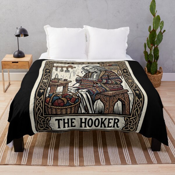 Item preview, Funny Crochet, The Hooker Tarot Card, Crochet Lover  designed and sold by Colorfulman.