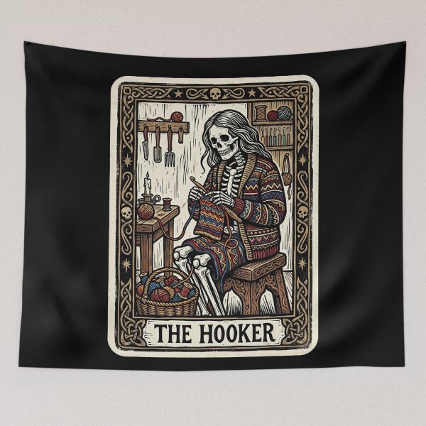 Item preview, Funny Crochet, The Hooker Tarot Card, Crochet Lover  designed and sold by Colorfulman.