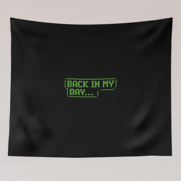 Item preview, Back In My Day Retro Pixel Computer Text Sticker designed and sold by FestivityFinds.