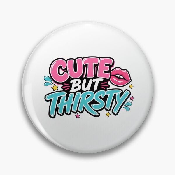 Item preview, Cute But Thirsty Funny Retro Hydration designed and sold by Fenay Designs.
