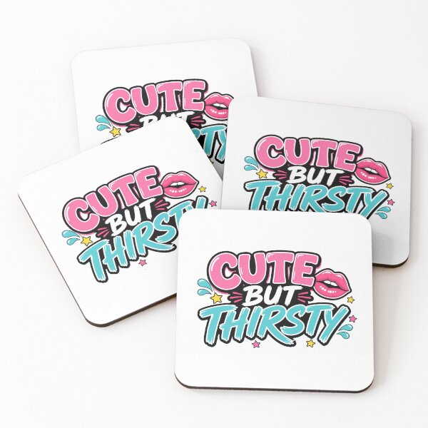 Item preview, Cute But Thirsty Funny Retro Hydration designed and sold by Fenay Designs.