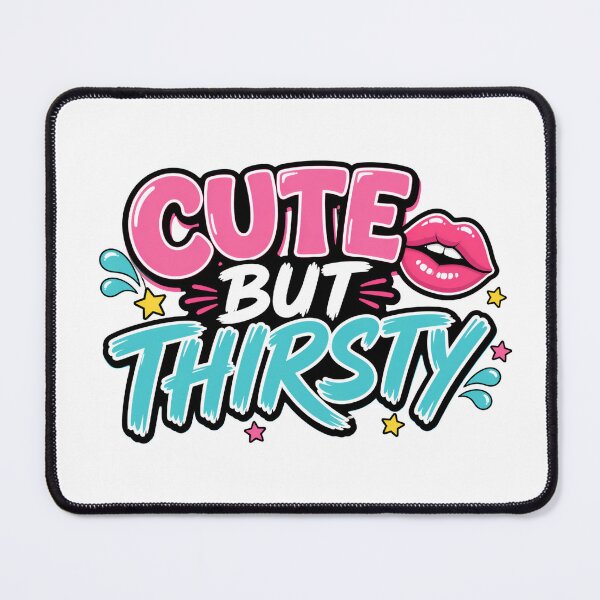 Item preview, Cute But Thirsty Funny Retro Hydration designed and sold by Fenay Designs.