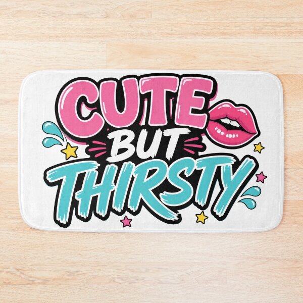 Item preview, Cute But Thirsty Funny Retro Hydration designed and sold by Fenay Designs.