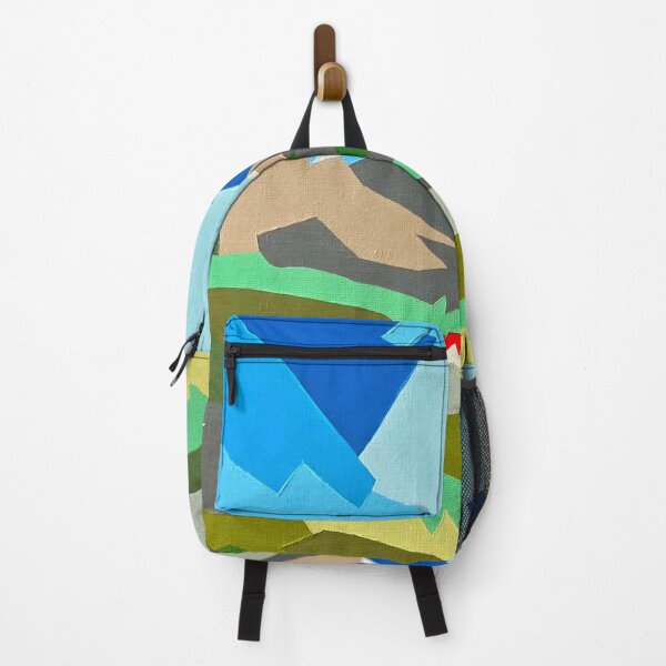 Item preview, Lone Cabin in the Mountains - Geometric Abstract Landscape designed and sold by AliAltinelArt.