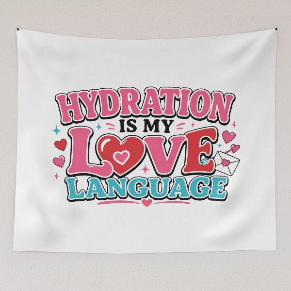 Item preview, Hydration Is My Love Language Cute Valentine Retro designed and sold by Fenay Designs.