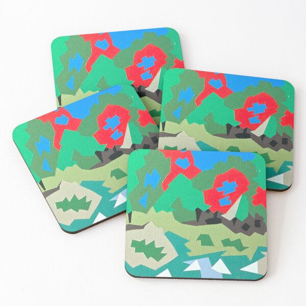 Item preview, Vibrant Geometric Nature - Modern Abstract Forest Landscape designed and sold by AliAltinelArt.