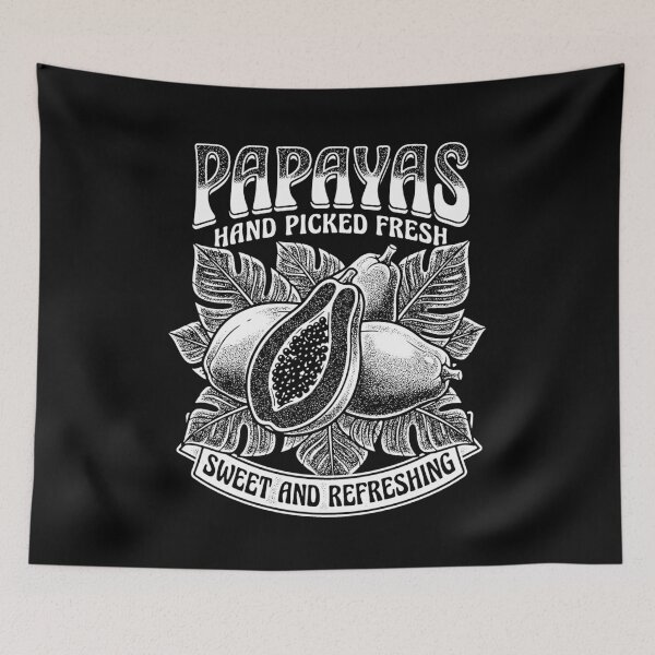 Item preview, Papayas Hand Picked Fresh Sweet Refreshing Tropical Fruit Vintage designed and sold by graphixpolash.