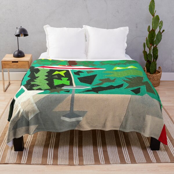 Item preview, Summer Terrace - Geometric Abstract Garden Landscape designed and sold by AliAltinelArt.