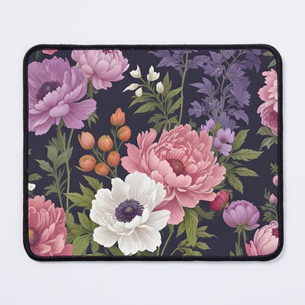 Item preview, Flower Market -Pink And Lavender Peonies Floral Print designed and sold by RekhaArtGalaxy.