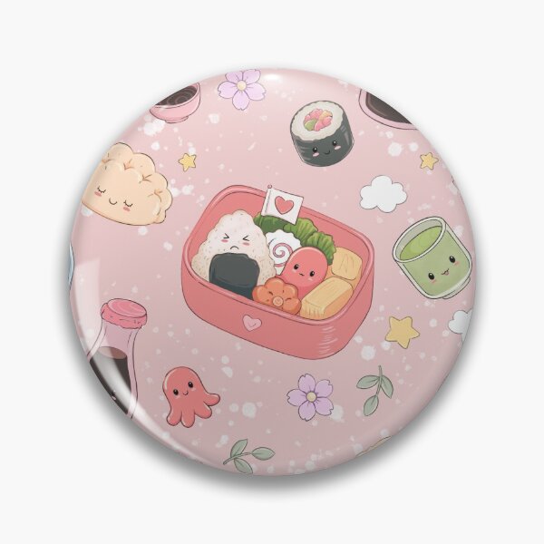 Item preview, Kawaii Japanese Food Pattern Cute Pastel designed and sold by VicPadArt.