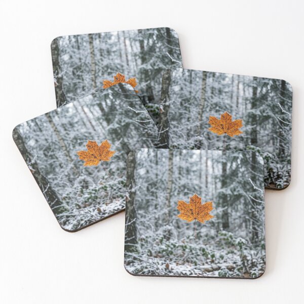 Item preview, Leaf floating in the frozen air designed and sold by Malisa345.