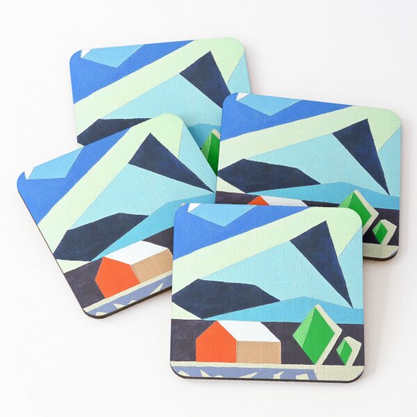 Item preview, Warm Winter - Minimalist Geometric Snow Landscape designed and sold by AliAltinelArt.