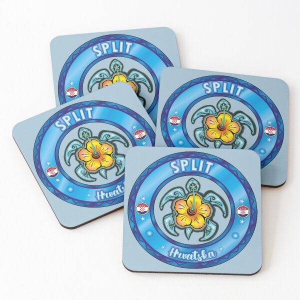 Item preview, Split Hrvatska Croatia sea turtle hibiscus designed and sold by studioss76.