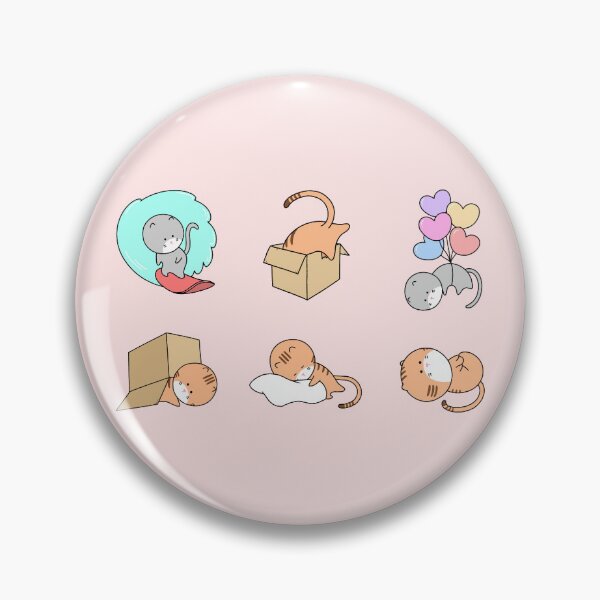 Item preview, Cute Playful Cat Sticker Set - Kawaii Kitty Collection designed and sold by ubborn.
