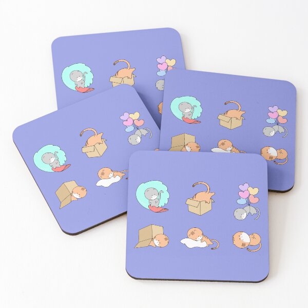 Item preview, Cute Playful Cat Sticker Set - Kawaii Kitty Collection designed and sold by ubborn.