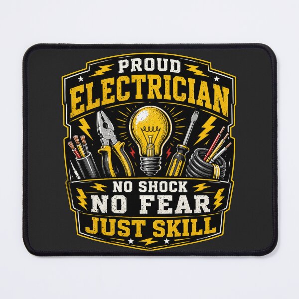 Item preview, Proud Electrician No Shock No Fear Just Skill Shirt designed and sold by Drip5.