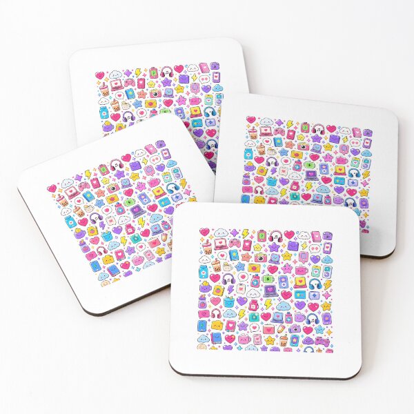 Item preview, Icon Pattern Sticker | kawaii cartoon design  designed and sold by TheGiggleGrid.