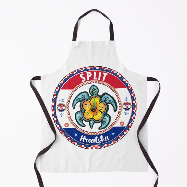 Item preview, Split Hrvatska Croatia sea turtle hibiscus flag designed and sold by studioss76.