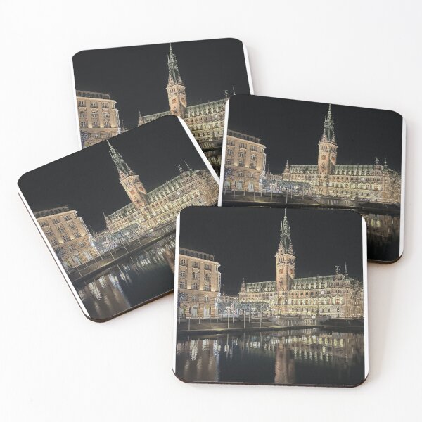 Item preview, Night View of the Famous Rathaus (City Hall) in Hamburg, Germany designed and sold by Trevor and Photos.